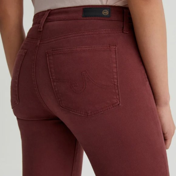 REVOLVE AG Jeans The Stevie Ankle Slim Straight Merlot Berry SZ 27P - Picture 4 of 17